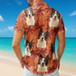Custom Pet Funny Photo With Tropical Palm Trees - Custom Photo Hawaiian Shirts