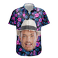 Custom Big Face Funny Photo Tropical Hawaii - Custom Photo Hawaiian Shirts