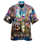 Hawaiian Shirt / Adults / S Cat With America Lets Countdown - Hawaiian Shirt - Reefox