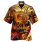 Hawaiian Shirt / Adults / S Dragon In A World Full Off Unicon Be A Dragon - Hawaiian Shirt - Reefox