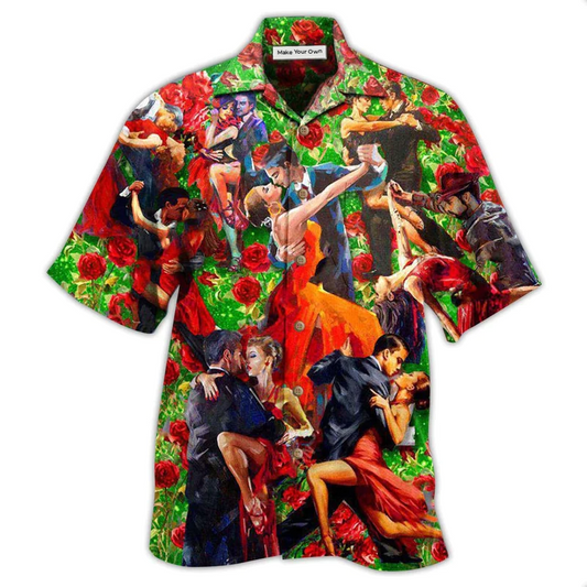 Hawaiian Shirt / Adults / S Dance Keep Calm And Salsa Dance Couple Dancing - Hawaiian Shirt - Reefox