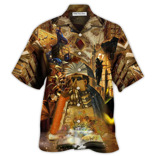 Hawaiian Shirt / Adults / S Book Mysterious Librarian - Hawaiian Shirt - Reefox