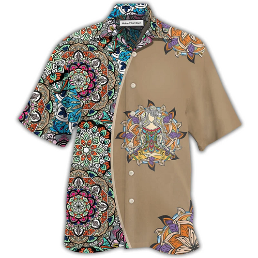 Hawaiian Shirt / Adults / S Yoga Quilt Style - Hawaiian Shirt - Reefox