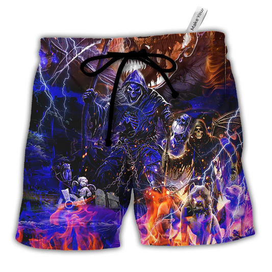 Skull Hell Is Empty And All The Devils Are Here - Beach Short Reefox