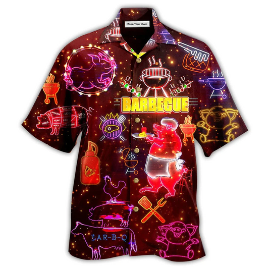 Hawaiian Shirt / Adults / S Food Lover Barbeque - Hawaiian Shirt - Reefox