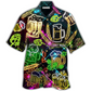 Hawaiian Shirt / Adults / S Beer It's Beer O'clock Neon Style - Hawaiian Shirt - Reefox