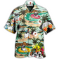 Hawaiian Shirt / Adults / S Bulldog Dog Loves Beach Loves Hawaii - Hawaiian Shirt - Reefox