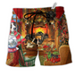Beach Short / Adults / S Dog Love Home Love Christmas - Beach Short Reefox - Owls Matrix LTD