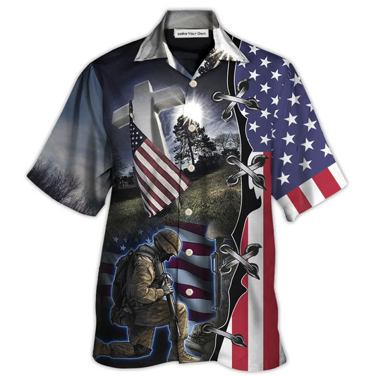 Hawaiian Shirt / Adults / S Veteran Stronger In Jungle - Hawaiian Shirt - Reefox