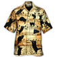 Black Cat Love Music Note - Hawaiian Shirt