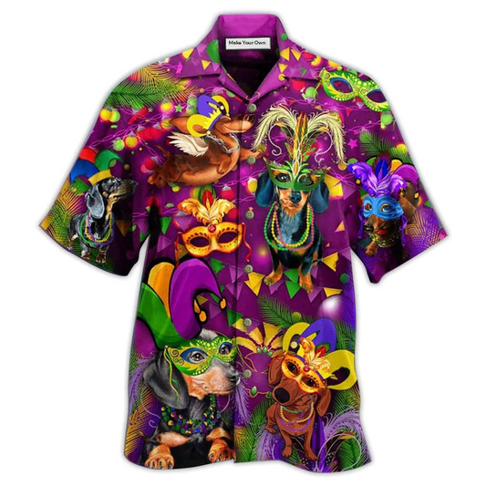 Dogs Prom King And Queen So Funny Style - Hawaiian Shirt - Reefox
