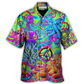 Hawaiian Shirt / Adults / S Hippie Funny Octopus Colorful Tie Dye - Hawaiian Shirt - Reefox