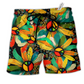 Beach Short / Adults / S Hippie Peace Flowers Style - Beach Short Reefox - Owls Matrix LTD