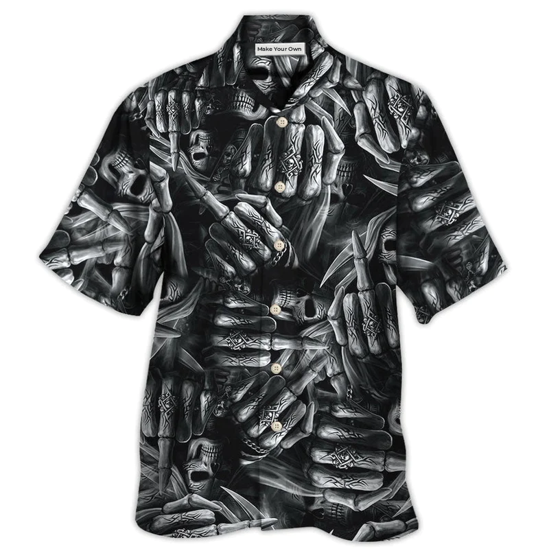 Hawaiian Shirt / Adults / S Skull Life Is The Whisper Of The Death - Hawaiian Shirt - Reefox