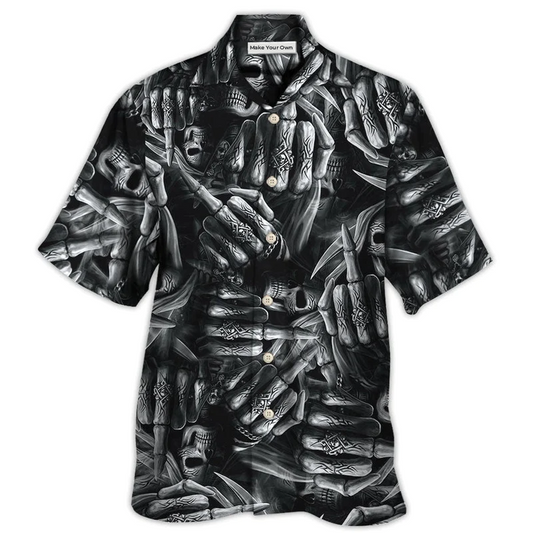 Hawaiian Shirt / Adults / S Skull Life Is The Whisper Of The Death - Hawaiian Shirt - Reefox