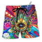 Yoga Hamsa An Eye For An Eye Makes The Whole World Goes Blind - Beach Short Reefox