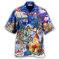 Hawaiian Shirt / Adults / S Book Make Me Happy Merry Christmas - Hawaiian Shirt - Reefox