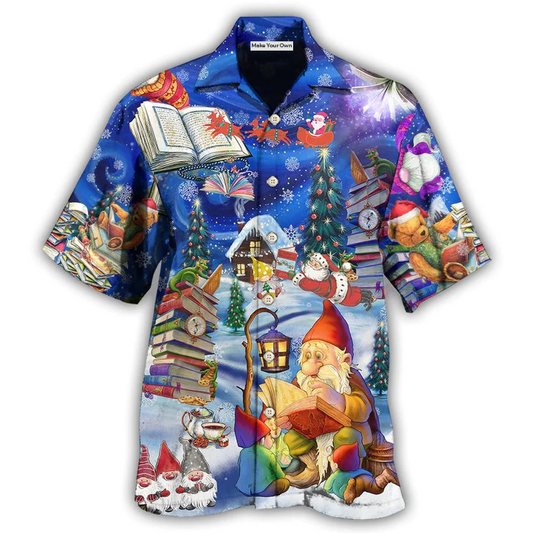 Hawaiian Shirt / Adults / S Book Make Me Happy Merry Christmas - Hawaiian Shirt - Reefox