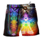 Beach Short / Adults / S Yoga Mind And Soul In A Harmony Chakra - Beach Short Reefox - Owls Matrix LTD