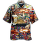 Hawaiian Shirt / Adults / S Book Happiness Is A Good Book And A Lovely Cat Sleeping - Hawaiian Shirt - Reefox