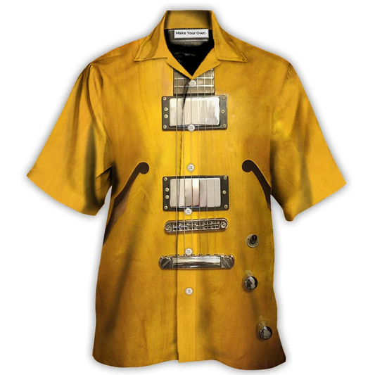 Hawaiian Shirt / Adults / S Guitar Semi Hollow Body Guitar - Hawaiian Shirt - Reefox