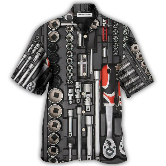 Hawaiian Shirt / Adults / S Mechanic Toolbox Amazing Style - Hawaiian Shirt - Reefox