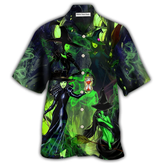 Hawaiian Shirt / Adults / S Halloween - In A World Full Of Princesses Be A Witch - Hawaiian Shirt - Reefox