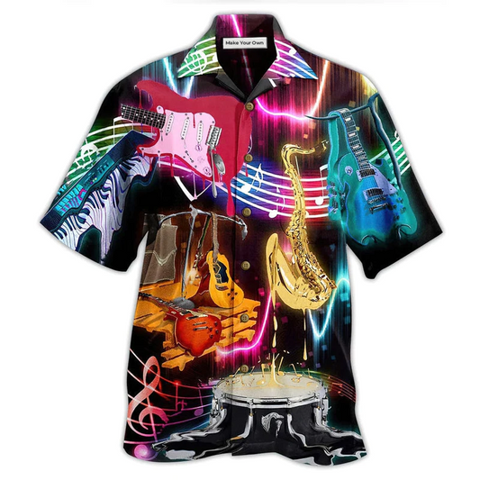 Hawaiian Shirt / Adults / S Music In My Heart - Hawaiian Shirt - Reefox