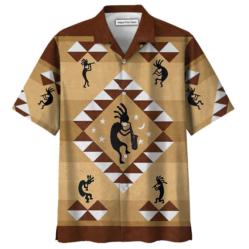 Hawaiian Shirt / Adults / S Native Style Love Peace Classic Pattern - Hawaiian Shirt - Reefox