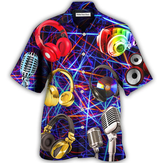Hawaiian Shirt / Adults / S Music Is My Life Style - Hawaiian Shirt - Reefox