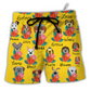 Dog Of DN Funny Dog Tropical Floral Lego Style Lovers Dog - Beach Short Aloha Closet