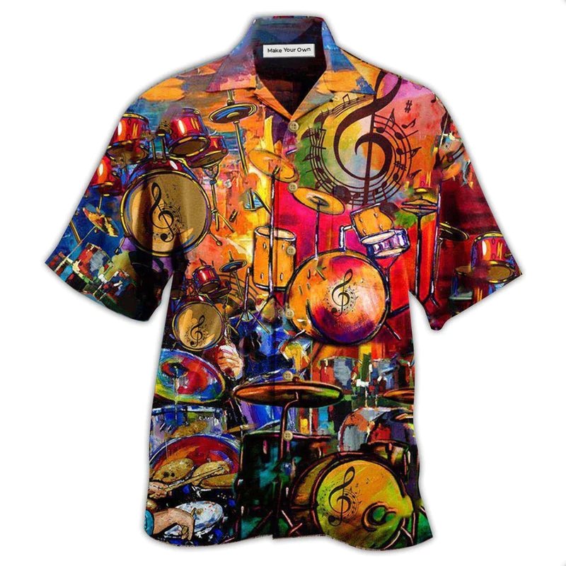 Hawaiian Shirt / Adults / S Drum Life Is Better With A Drummer - Hawaiian Shirt - Reefox