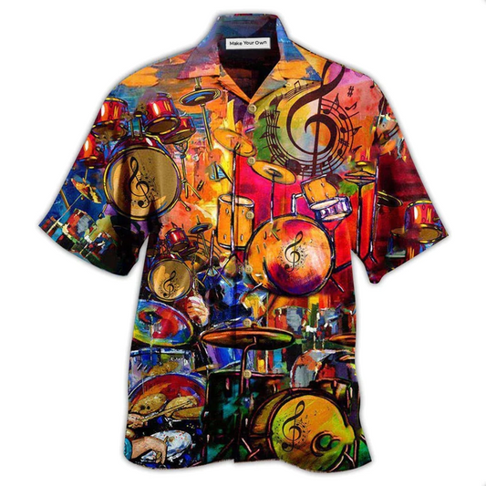 Hawaiian Shirt / Adults / S Drum Life Is Better With A Drummer - Hawaiian Shirt - Reefox