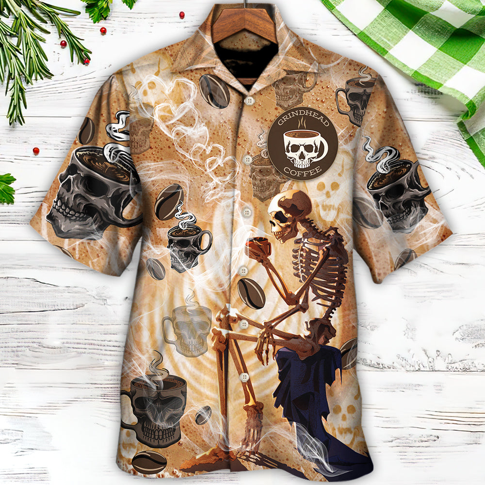 Skull Coffee Amazing Style For Pigue - Hawaiian Shirt - Reefox