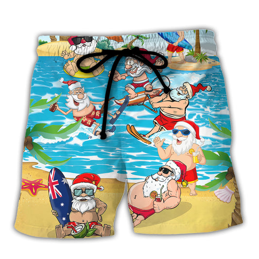 Christmas In July Santa Keeping The Christmas Spirit Alive Year Round - Beach Short Reefox