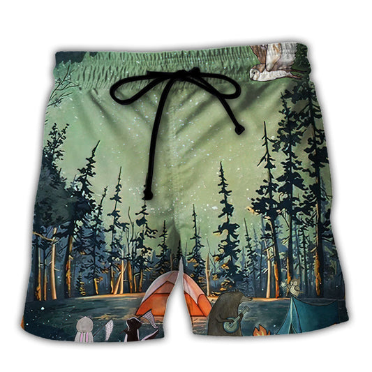 Camping You Don't Have To Be Crazy To Camp With Us, We Can Train You - Beach Short Reefox
