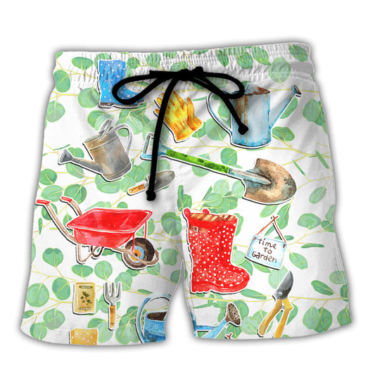 Gardening I Love Plants So Much Vintage Art - Beach Short Reefox
