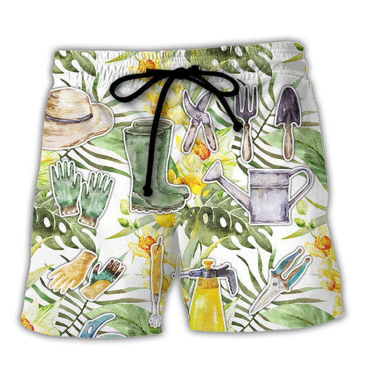 Gardening You're Never To Old To Play In The Dirt - Beach Short Reefox