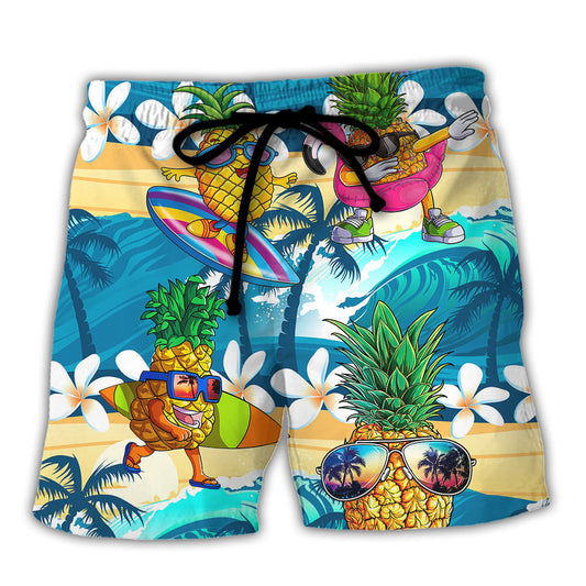 Surfing Funny Pineapple Why Walk On The Water When You Can Surf Lover Surfing - Beach Short Reefox