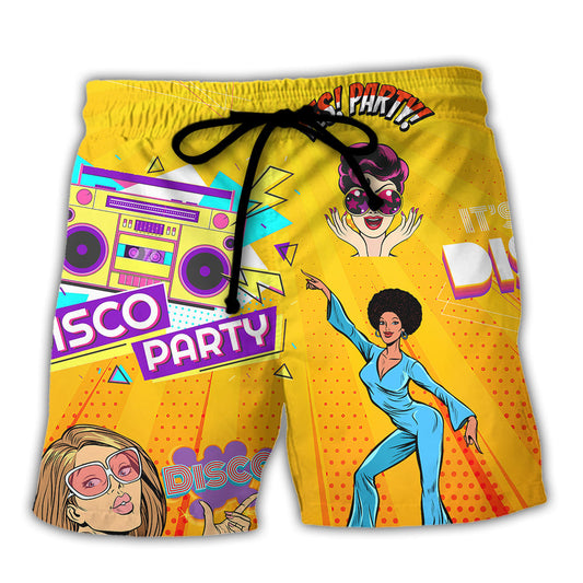 Disco It's Time To Party - Beach Short - Owls Matrix LTD