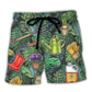 Gardening Romaine Clam And Carrot On Vintage Art - Beach Short Reefox