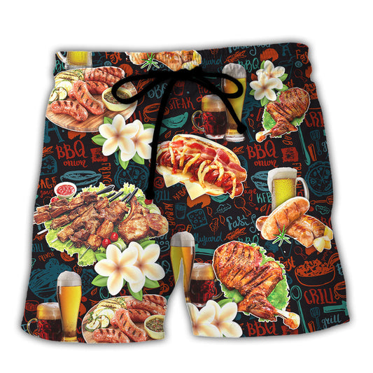 BBQ Don't Be Jealous Just Because You Can't Roast Like Me - Beach Short