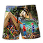 Camping My Favorite Camping Buddies Call Me Dad - Beach Short Reefox