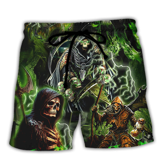 Skull Of Course I'm Going To Hell I'm Just Here To Pick You Up - Beach Short Reefox
