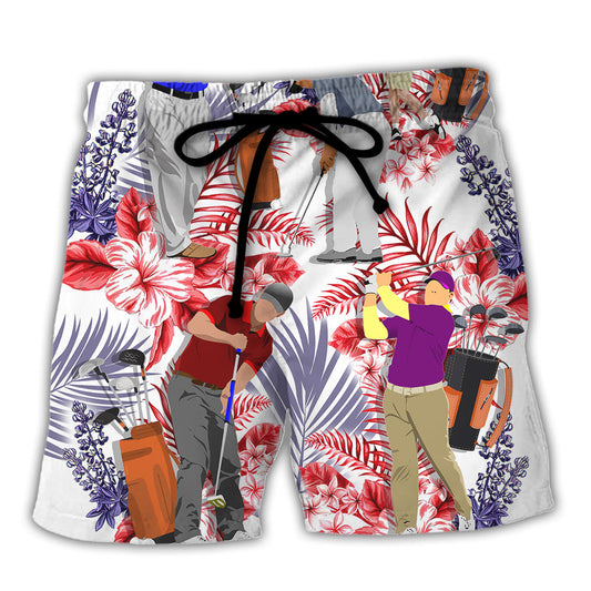 Golf I Made a Bogey Hole in One Funny Golf Funny Quotes Lover Golf - Beach Short Reefox