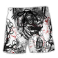 Skull Of Course I'm Going To Hell I'm Just Here To Pick You Up White Style - Beach Short Reefox