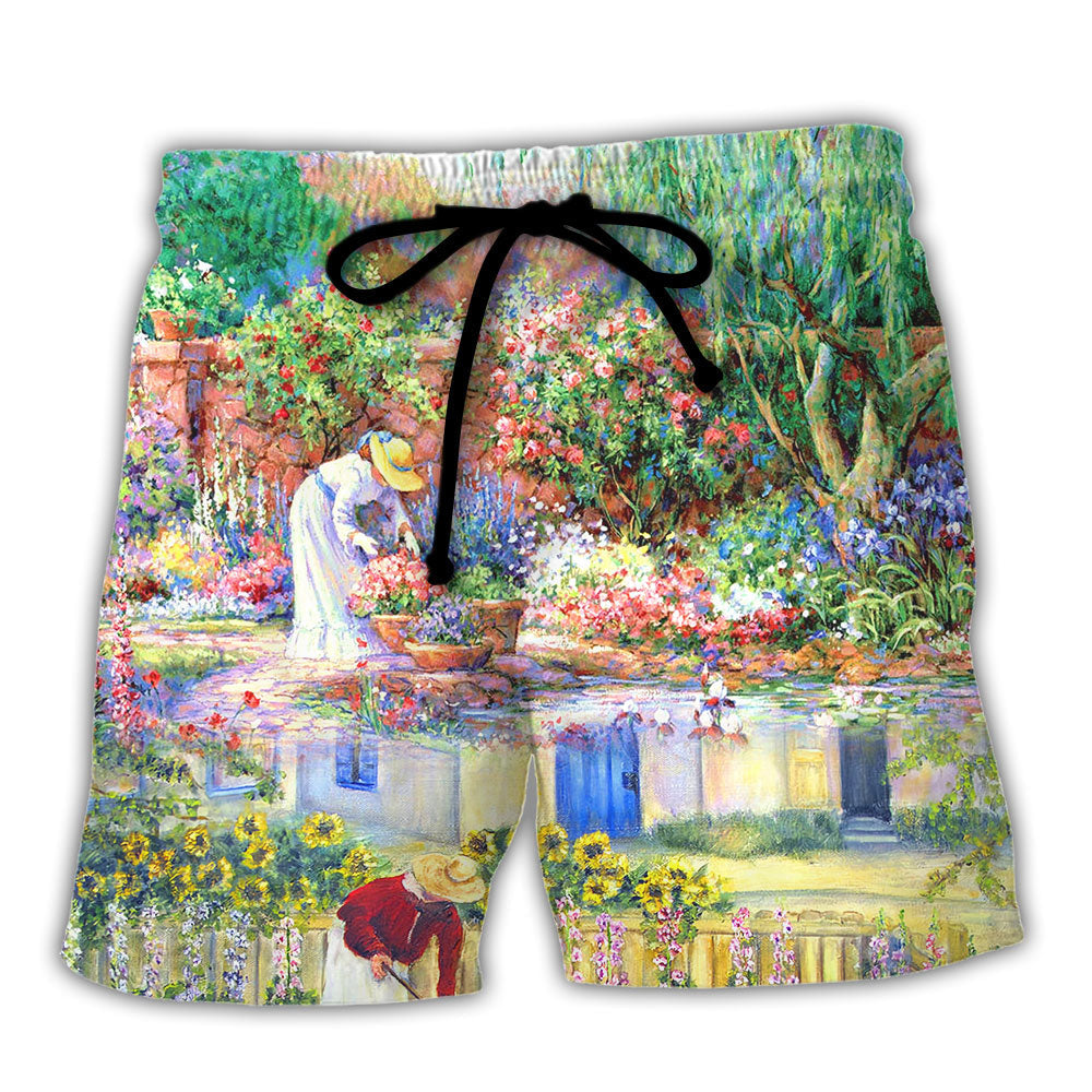 Gardening Old Gardeners Never Die They Just Spade Away - Beach Short Reefox