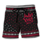 Beach Short / Adults / S Christmas Tattoo Santa Funny Merry Xmas - Beach Short Reefox - Owls Matrix LTD