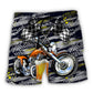 Beach Short / Adults / S Beer I Like Beer And Motocycles And Maybe 3 People - Beach Short Reefox - Owls Matrix LTD