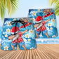 Christmas In July Dabbing Santa Funny Summer - Beach Short Reefox